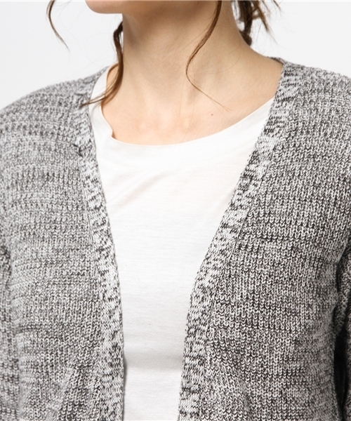 VENCEEXCHANGE（ヴァンスエクスチェンジ）の「畦ニットガウン           （カーディガン/ボレロ・レディース・ベージュ/その他35/オフホワイト/オリーブ/グレー/ネイビー・MEDIUM）」の14枚目の写真