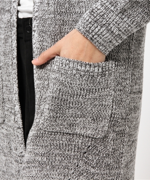 VENCEEXCHANGE（ヴァンスエクスチェンジ）の「畦ニットガウン           （カーディガン/ボレロ・レディース・ベージュ/その他35/オフホワイト/オリーブ/グレー/ネイビー・MEDIUM）」の7枚目の写真