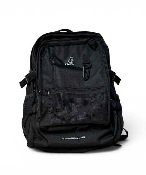 CHELSEA New York(チェルシーニューヨーク)の「KANGOL BOX MESHPOCKET BP 25L(バックパック/リュック・レディース・ブラック/ベージュ/オフホワイト/チャコールグレー・FREE)」の3枚目の写真