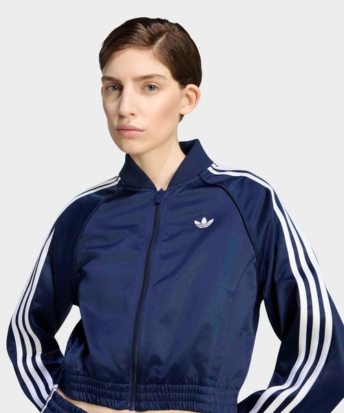 adidas(アディダス)の「SATIN SST JACKET / サテン SST ジャケット / ジャージ / トラックジャケット / アディダスオリジナルス adidas Originals(ジャージ・レディース・ブルー・XX-LARGE/LARGE/MEDIUM/SMALL/X-LARGE/X-SMALL)」の3枚目の写真