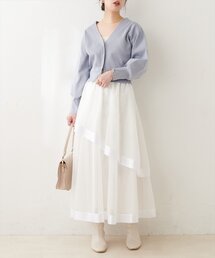 メッシュティアードスカート