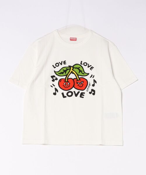 KENZO(ケンゾー)の「GOTS KENZO LOVES LOOSE T-SHIRT(Tシャツ/カットソー・レディース・ホワイト系その他・X-SMALL/SMALL/MEDIUM)」の1枚目の写真