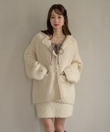 glitter melange knit set up / グリッターメランジニットセットアップ