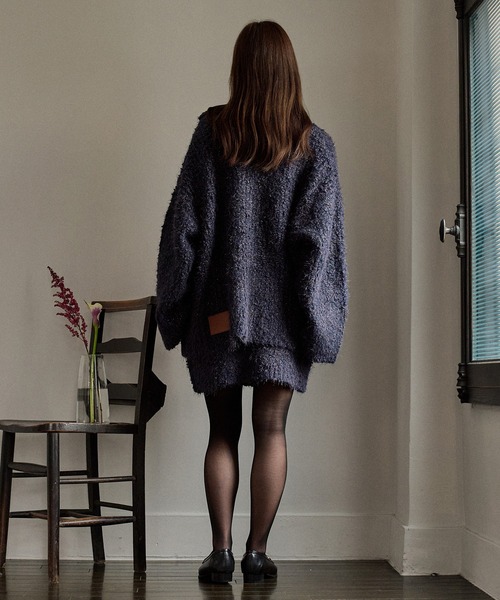 mideal(マイディール)の「glitter melange knit set up / グリッターメランジニットセットアップ(セットアップ・レディース・アイボリー/ネイビー/ブラウン・FREE)」の20枚目の写真