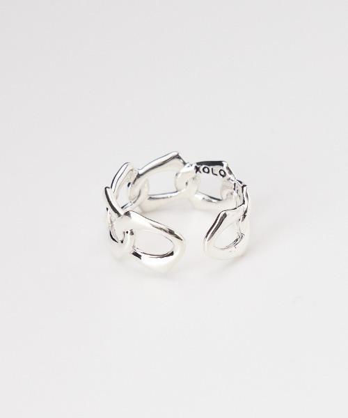 XOLO（ショロ）の「[XOLO JEWELRY/ショロジュエリー] EDGE CHAIN シルバーリング（リング・メンズ・シルバー・L）」の10枚目の写真