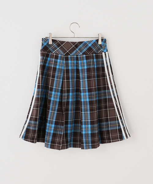 adidas Originals(アディダスオリジナルス)の「adidas originals / アディダス オリジナルス ORI GFX CHECK SKIRT(スカート・レディース・ブラウン・MEDIUM)」の2枚目の写真
