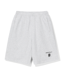 BEENTRILL（ビントリル）の「スタンダードハッシュタグワイドスウェットショーツ（アイスグレー）（その他パンツ）」
