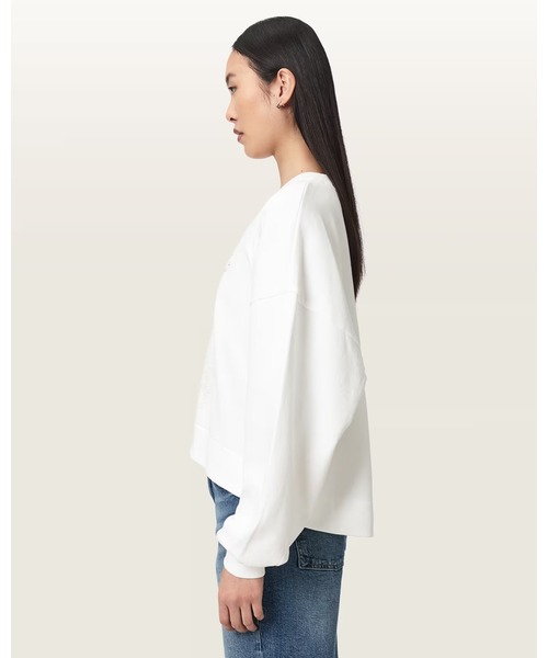 ALLSAINTS(オールセインツ)の「REFLEX LILA OVERSIZED EMBELLISHED SWEATSHIRT | REFLEX LILA オーバーサイズ 刺繍 スウェットシャツ(スウェット・レディース・ホワイト・S/XS/M)」の6枚目の写真