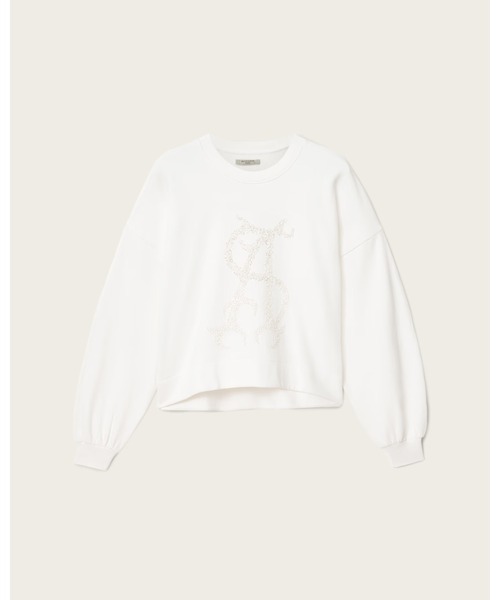 ALLSAINTS(オールセインツ)の「REFLEX LILA OVERSIZED EMBELLISHED SWEATSHIRT | REFLEX LILA オーバーサイズ 刺繍 スウェットシャツ(スウェット・レディース・ホワイト・S/XS/M)」の10枚目の写真