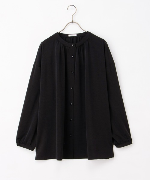 Honeys(ハニーズ)の「マオカラーブラウス(シャツ/ブラウス・レディース・ダークブルー/レッド/モカ/ブラック/オフホワイト・F)」の7枚目の写真