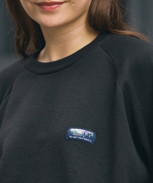 THE CRAFT CREW PRODUCTS(ザクラフトクループロダクツ)の「【UNNOTICEシリーズ】スウェットライク裏毛ニット オーバーサイズ ラグランスリーブプルオーバーニット / 静電防止・マシンウォッシャブル【THE CRAFT CREW PRODUCTS】(ニット/セーター・メンズ・ダークグレー/ブラック/ネイビー/ダークオリーブ/アッシュグレー/グレイッシュベージュ/ブラウン系・L/S/M)」の19枚目の写真
