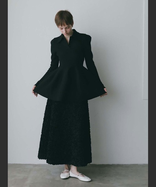 HER.(ハー)の「3Dレースフレアスカート(スカート・レディース・オフホワイト/ブラック・1/2)」の14枚目の写真