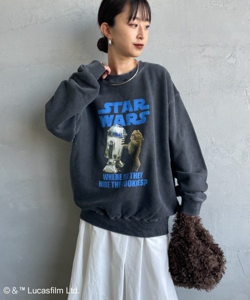 GOOD ROCK SPEED（グッドロックスピード）の「【WEB先行予約】[GOOD ROCK SPEED/グッドロックスピード] 別注 / STAR WARS / プリントスウェット / ディズニー（スウェット・レディース・A・L/M/XL）」の7枚目の写真