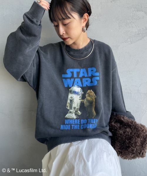 GOOD ROCK SPEED（グッドロックスピード）の「【WEB先行予約】[GOOD ROCK SPEED/グッドロックスピード] 別注 / STAR WARS / プリントスウェット / ディズニー（スウェット・レディース・A・L/M/XL）」の5枚目の写真