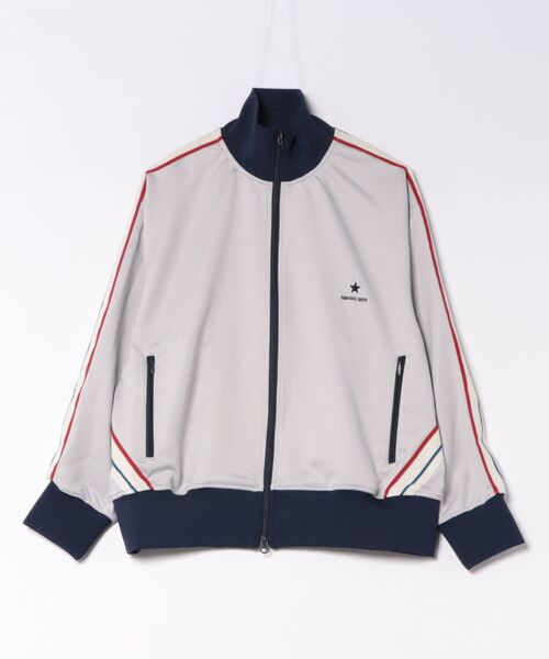 CONVERSE TOKYO(コンバーストウキョウ)の「SIDE LINE LOOSE TRACK JACKET(UNISEX)(ブルゾン・レディース・ライトグレー/チャコールグレー/ブラック・MEDIUM)」の3枚目の写真