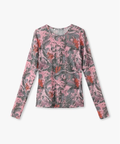 ANNA SUI mini(アナスイ・ミニ)の「anna sui nyc / アナスイエヌワイシー CAMO シアートップス(Tシャツ/カットソー・レディース・ピンク/カーキ・FREE)」の16枚目の写真