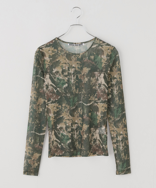 ANNA SUI mini(アナスイ・ミニ)の「anna sui nyc / アナスイエヌワイシー CAMO シアートップス(Tシャツ/カットソー・レディース・ピンク/カーキ・FREE)」の20枚目の写真