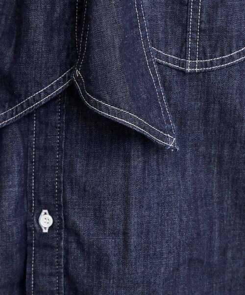 Lee(リー)の「【Lee×grove別注】DENIM BOWTIE SHIRTS(シャツ/ブラウス・レディース・ネイビー/ブルー系その他・02/01)」の9枚目の写真