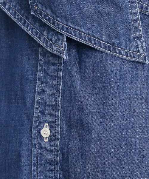 Lee(リー)の「【Lee×grove別注】DENIM BOWTIE SHIRTS(シャツ/ブラウス・レディース・ネイビー/ブルー系その他・02/01)」の16枚目の写真
