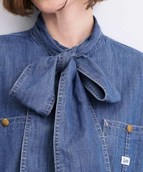 Lee(リー)の「【Lee×grove別注】DENIM BOWTIE SHIRTS(シャツ/ブラウス・レディース・ネイビー/ブルー系その他・02/01)」の20枚目の写真