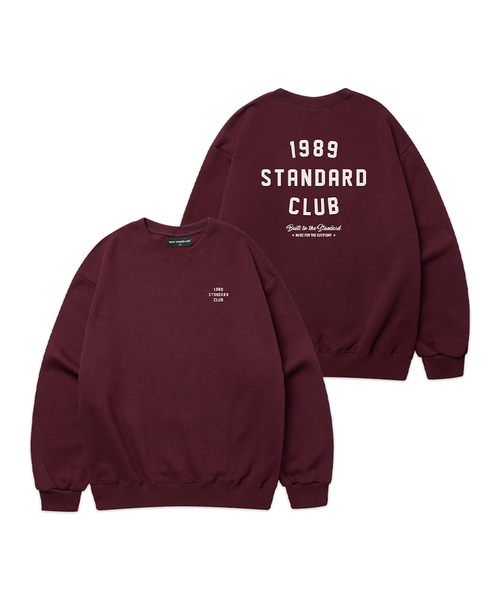 1989STANDARD(1989スタンダード)の「1989 CLUB スウェット (STMSTD-0272)(スウェット・メンズ・ネイビー/バーガンディー/ブラック/ダークグレー/ライトグレー/オートミール・MEDIUM/LARGE/X-LARGE)」の6枚目の写真