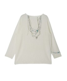 Ameri（アメリ）の「JEWELRY TROMPE L`OEIL TEE（Tシャツ/カットソー）」