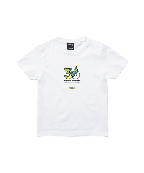 ZOZOSPOT（ゾゾスポット）の「Pokemon 30th Anniversary 1025 T-shirt 「ビビヨン(サバンナのもよう)」（Tシャツ/カットソー・レディース・ホワイト・SMALL/MEDIUM/LARGE/X-LARGE/XX-LARGE/XXX-LARGE/100cm/110cm/120cm/130cm/140cm/150cm/160cm）」の2枚目の写真