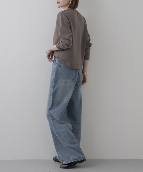 Miunelora(ミューネローラ)の「Miunelora リボンモチーフダンボールプルオーバー 長袖(Tシャツ/カットソー・レディース・アイボリー/モカ・38)」の21枚目の写真