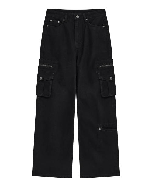Midnight Move(ミッドナイトムーブ)の「ジップSTパンツ(ブラック)(その他パンツ・レディース・その他・SMALL/MEDIUM)」の1枚目の写真