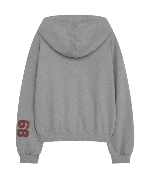 Midnight Move(ミッドナイトムーブ)の「mid horse zip up (grey)(パーカー・レディース・その他・FREE)」の3枚目の写真