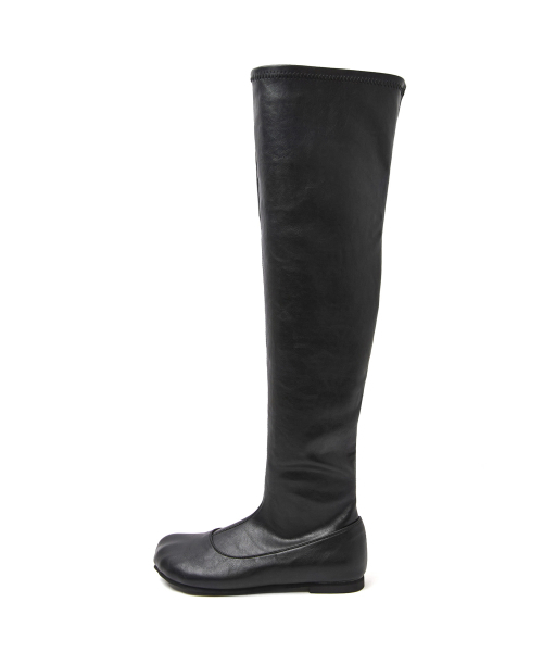 FOGGY MOODY(ポギムディ)の「Toe 0058. スパンデックス ニーハイブーツ(ブーツ・レディース・ブラック・22.5cm/23cm/23.5cm/24cm/24.5cm/25cm)」の8枚目の写真