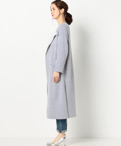 Another Edition(アナザーエディション)の「ノーカラーロングガウン/AEBC N/C LONG GOWN◆(カーディガン/ボレロ・レディース・ライトグレー/ベージュ/ライトブルー・フリー)」の19枚目の写真