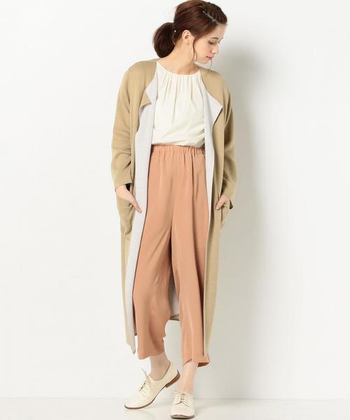 Another Edition(アナザーエディション)の「ノーカラーロングガウン/AEBC N/C LONG GOWN◆(カーディガン/ボレロ・レディース・ライトグレー/ベージュ/ライトブルー・フリー)」の17枚目の写真