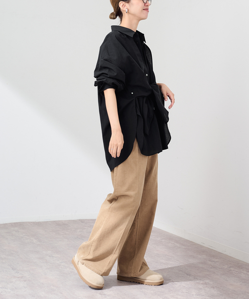 FRAMeWORK(フレームワーク)の「LAYERED SHIRT(シャツ/ブラウス・レディース・ホワイト/ブラック/ベージュ・FREE)」の5枚目の写真