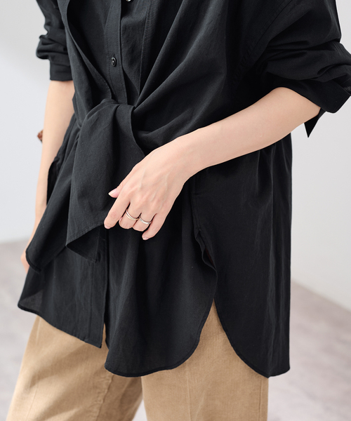 FRAMeWORK(フレームワーク)の「LAYERED SHIRT(シャツ/ブラウス・レディース・ホワイト/ブラック/ベージュ・FREE)」の12枚目の写真