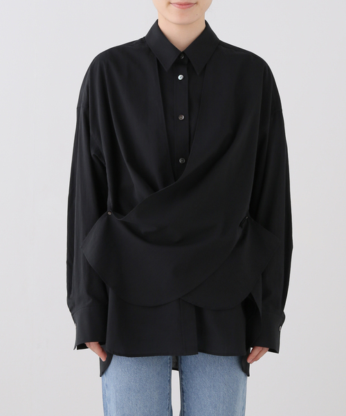 FRAMeWORK(フレームワーク)の「LAYERED SHIRT(シャツ/ブラウス・レディース・ホワイト/ブラック/ベージュ・FREE)」の15枚目の写真
