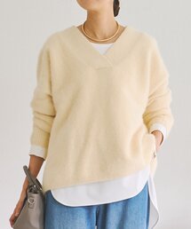 FOXヤクVネックニット