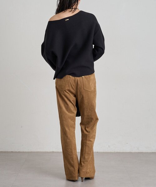 LOUNGEDRESS(ラウンジドレス)の「《セットアップ可》スウェットライクドルマンニット(ニット/セーター・レディース・レッド/グレー/ブラック/ライトベージュ・FREE)」の11枚目の写真