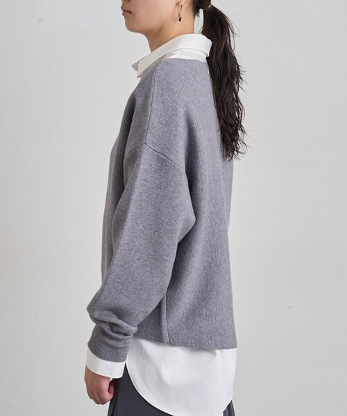 LOUNGEDRESS(ラウンジドレス)の「《セットアップ可》スウェットライクドルマンニット(ニット/セーター・レディース・レッド/グレー/ブラック/ライトベージュ・FREE)」の15枚目の写真