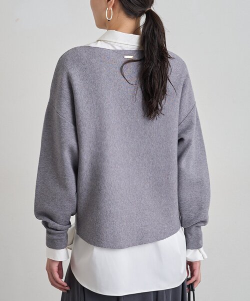 LOUNGEDRESS(ラウンジドレス)の「《セットアップ可》スウェットライクドルマンニット(ニット/セーター・レディース・レッド/グレー/ブラック/ライトベージュ・FREE)」の16枚目の写真