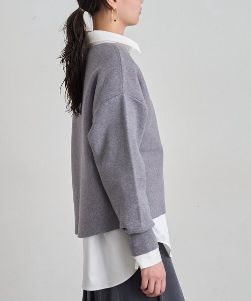 LOUNGEDRESS(ラウンジドレス)の「《セットアップ可》スウェットライクドルマンニット(ニット/セーター・レディース・レッド/グレー/ブラック/ライトベージュ・FREE)」の17枚目の写真