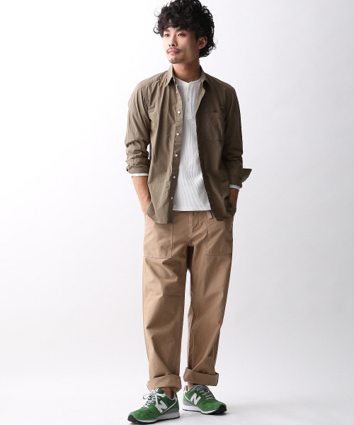 MYSELF ABAHOUSE(マイセルフアバハウス)の「ミリタリーモールスキンリラックスパンツ(その他パンツ・メンズ・ベージュ/カーキ・SMALL/LARGE/MEDIUM)」の12枚目の写真