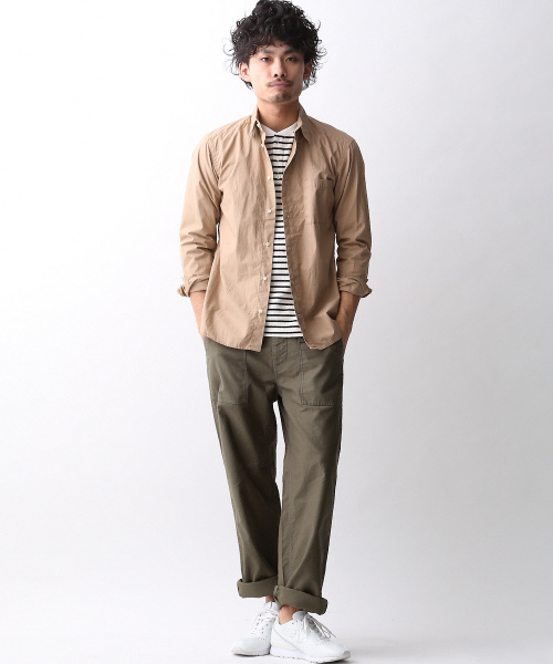 MYSELF ABAHOUSE(マイセルフアバハウス)の「ミリタリーモールスキンリラックスパンツ(その他パンツ・メンズ・ベージュ/カーキ・SMALL/LARGE/MEDIUM)」の15枚目の写真