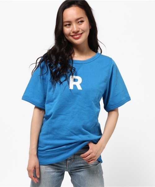 RODEO CROWNS WIDE BOWL（ロデオクラウンズワイドボウル）の「4FACE スウェット（Tシャツ/カットソー・レディース・ホワイト/ブルー/ネイビー・MEDIUM/SMALL）」の9枚目の写真