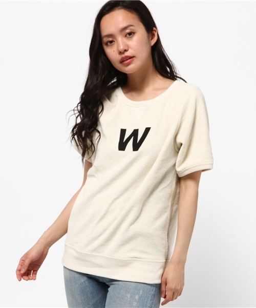 RODEO CROWNS WIDE BOWL（ロデオクラウンズワイドボウル）の「4FACE スウェット（Tシャツ/カットソー・レディース・ホワイト/ブルー/ネイビー・MEDIUM/SMALL）」の14枚目の写真