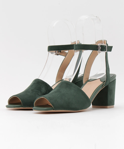 MOUSSY(マウジー)の「SUEDE SANDALS(サンダル・レディース・ライトグレー/カーキ/イエロー・LARGE/SMALL/MEDIUM)」の1枚目の写真