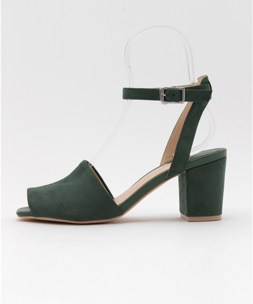 MOUSSY(マウジー)の「SUEDE SANDALS(サンダル・レディース・ライトグレー/カーキ/イエロー・LARGE/SMALL/MEDIUM)」の4枚目の写真