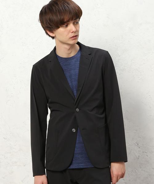 green label relaxing(グリーンレーベルリラクシング)の「KC 2WAY/STRC ポケッタブル シャツジャケット◆(テーラードジャケット・メンズ・ブラック/ネイビー・SMALL/MEDIUM/LARGE/X-LARGE)」の4枚目の写真