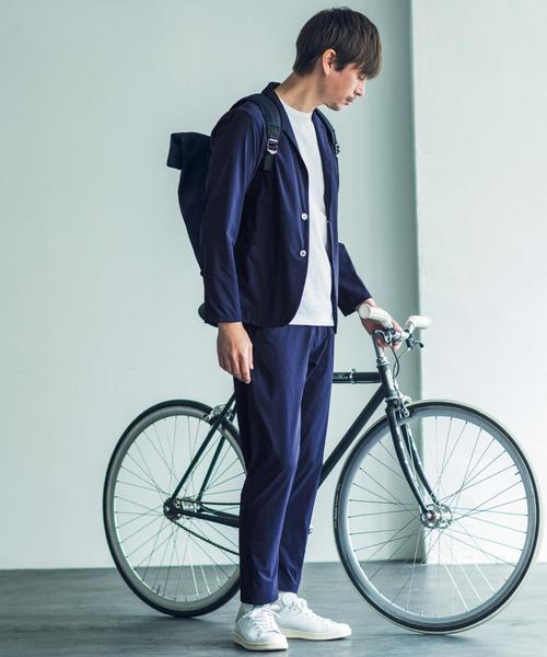 green label relaxing(グリーンレーベルリラクシング)の「KC 2WAY/STRC ポケッタブル シャツジャケット◆(テーラードジャケット・メンズ・ブラック/ネイビー・SMALL/MEDIUM/LARGE/X-LARGE)」の7枚目の写真