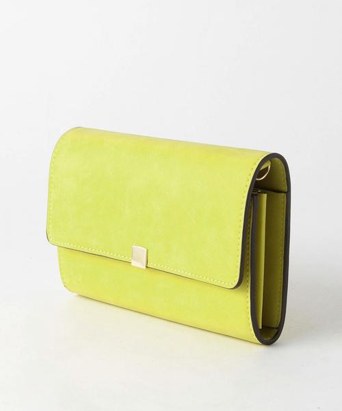 Another Edition（アナザーエディション）の「ウォレットミニショルダー/AEBFC Wallet  Mini SHLD（ショルダーバッグ・レディース・ライトグレー/ピンク/イエロー/ライトブルー・FREE）」の5枚目の写真